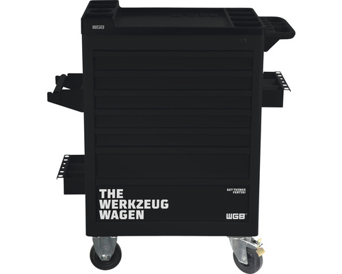 Werkstattwagen WGB 670 x 970 x 470 mm 7 Schubladen (leer) schwarz-0