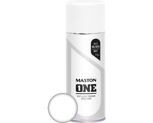 Sprühlack Maston ONE matt RAL9010 weiß 400 ml Sprühlack Maston ONE matt RAL9010 weiß 400 ml