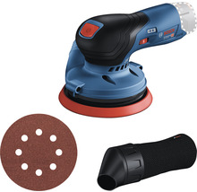 Bosch Exzenterschleifer mit Schleifpapier und Staubabsaugung
