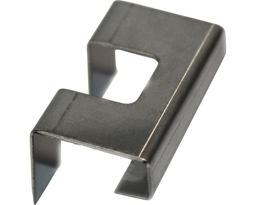 Endlosverbinder schwer für Doppelstabmatten 6/8 silber Metallklammer zur Befestigung