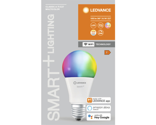 LEDVANCE Smart Multicolor Lampe mit E27 Fassung