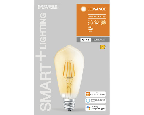Ledvance Edison 53 Filament E27 dimmbare Lampe