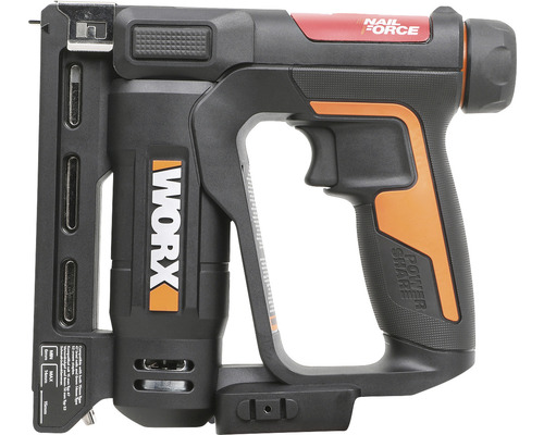 Akku-Nagler und Tacker Worx WX843.9, 20 V Nailforce, ohne Akku und Ladegerät Nagelpistole der Marke Worx