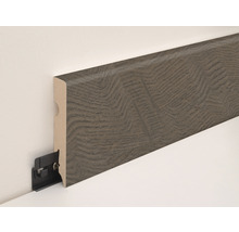 Sockelleiste mit Clip-Befestigung an der Wand