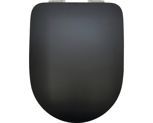 WC-Sitz Dominica Form & Style Uni schwarz matt mit Absenkautomatik