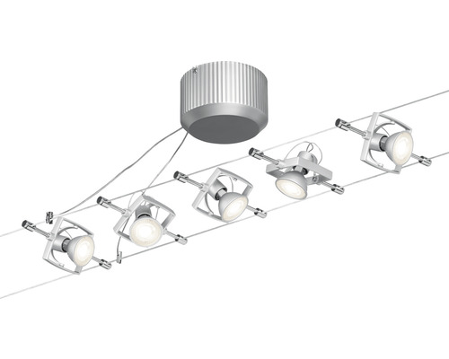 Seilsystem Lampe mit fünf Strahlern