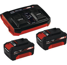 Akku Starter Set Einhell Power X-Change 2 x Akkus (3.0Ah) und Twincharger Ladegerät