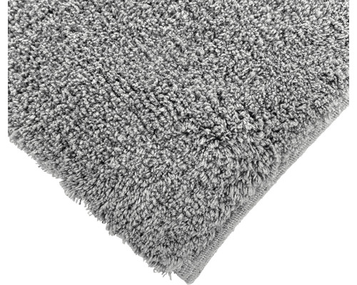 Grauer Badteppich mit Flor