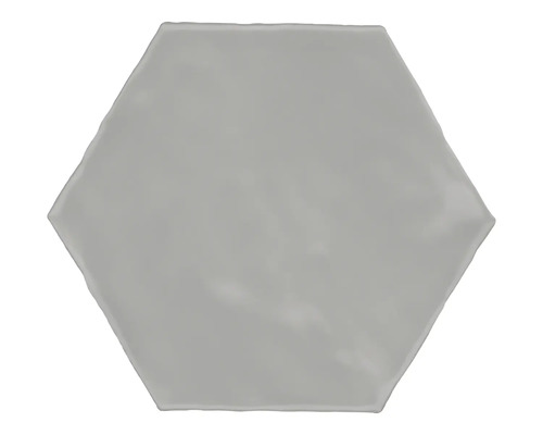 Steingut Wandfliese Artisan 15,0x17,5 cm weiß glänzend