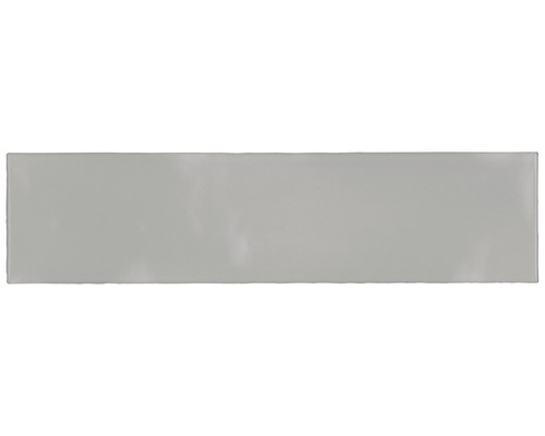 Steingut Wandfliese Artisan 7,5x30 cm weiß glänzend Einzelne, rechteckige Fliese