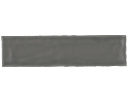 Steingut Wandfliese Artisan 7,5x30,0 cm anthrazit glänzend