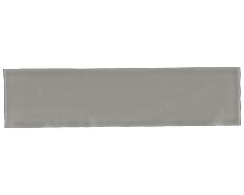Steingut Wandfliese Artisan 7,5x30,0 cm grau glänzend