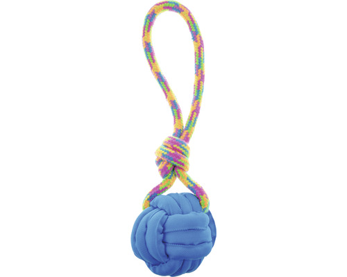 Hundespielzeug mit Seil und Ball
