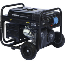 Hyundai Benzin Generator mit Rädern für den mobilen Einsatz