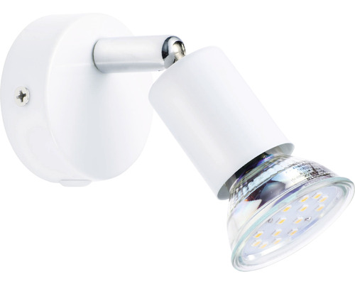 LED Wandspot Mini weiß 1-flammig mit Leuchtmittel 240 lm 3000 K warmweiß