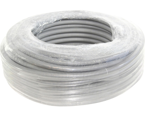 Graues, flexibles Schutzrohr in gerollter Form