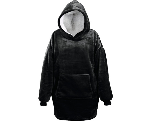 Oversized Hoodie schwarz 87x70 cm