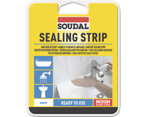 Soudal Sanitär-Dichtungsstreifen selbstklebend 3,35 m x 22 mm