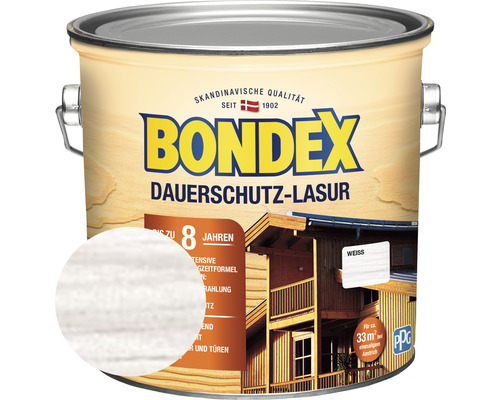 Bondex Dauerschutz-Lasur, Holzschutzlasur für außen im Farbeimer