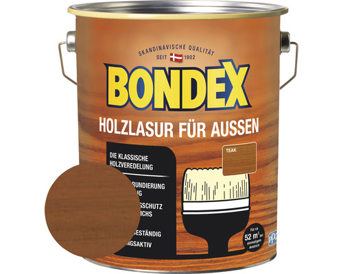 Holzschutz-Lasur Bondex teak 4 l