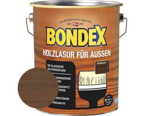 Holzschutz-Lasur Bondex nussbaum 4 l