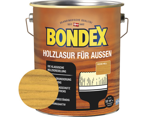 Holzschutz-Lasur Bondex eiche hell 4 l