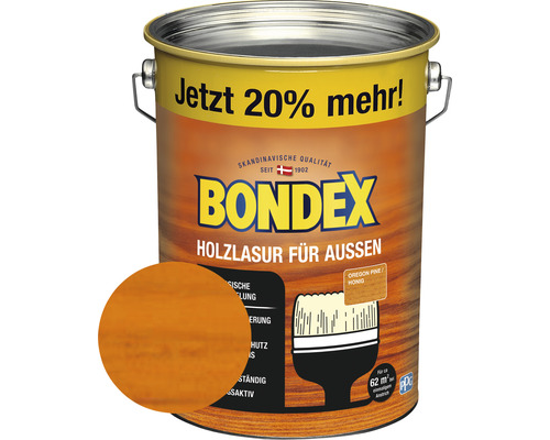 Holzschutz-Lasur Bondex oregon pinie 4,8 l (20 % Gratis!)