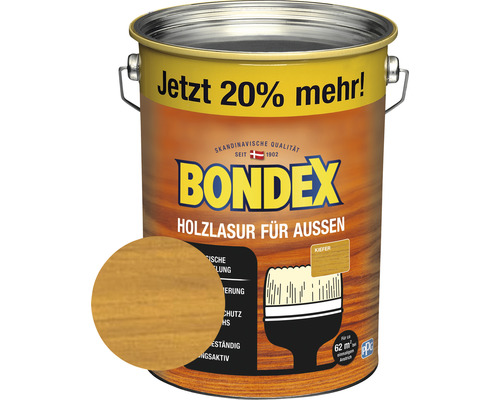 Holzschutz-Lasur Bondex kiefer 4,8 l (20 % Gratis!)