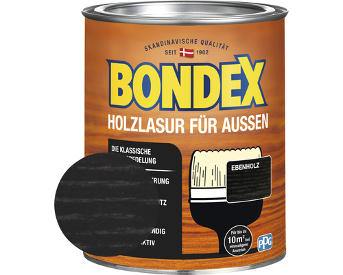 Holzschutz-Lasur Bondex ebenholz 750 ml