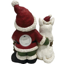 Weihnachtsmannfigur mit Bär, Rückansicht