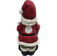 Rückansicht einer Weihnachtsmannfigur mit Batteriefach