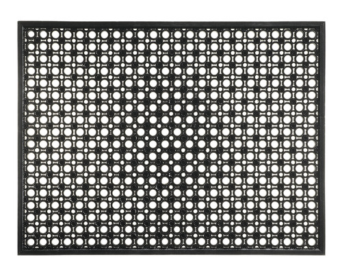 Rechteckige Gummimatte mit Löchern für den Außenbereich