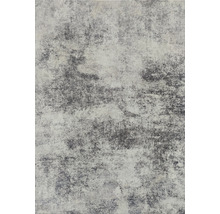 Grau-weißer Teppich mit abstraktem Muster