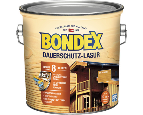 Bondex Dauerschutz-Lasur für Holz im Metalleimer
