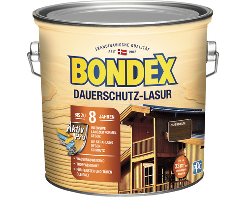 Bondex Dauerschutz-Lasur Nussbaum Farbdose