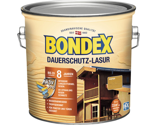Bondex Dauerschutz-Lasur in einem Metalleimer