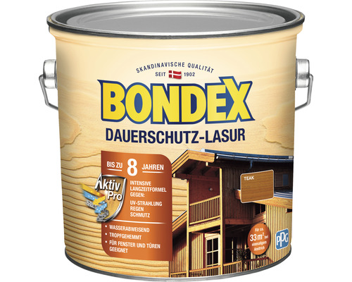 Bondex Dauerschutz-Lasur Teak Farblackdose
