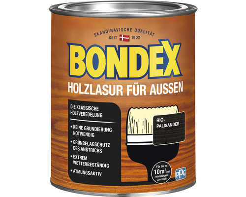 Bondex Holzlasur für Außen, Rio Palisander, Gebindeansicht