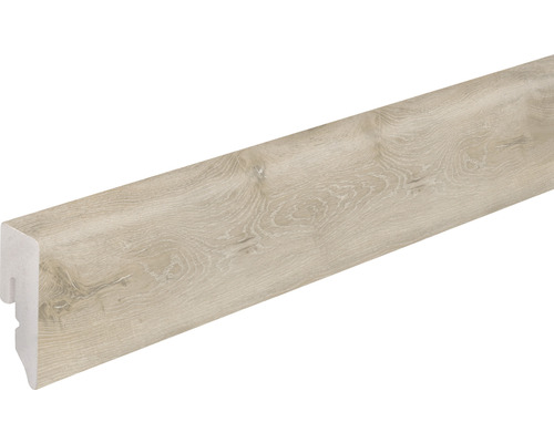 Sockelleiste KU048L1 PVC eiche grauweiß15x38,5x2400 mm Sockelleiste mit Holzdekor