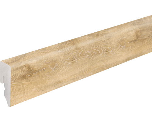 Sockelleiste KU048L1 PVC Eiche mittel15x38,5x2400 mm Sockelleiste mit Holzdekor