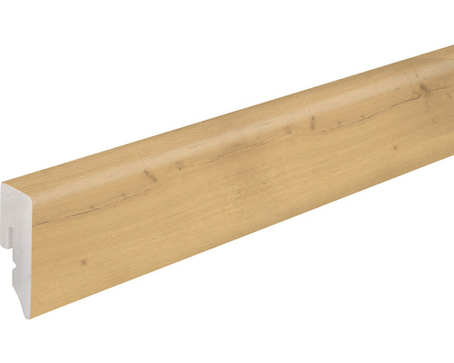 Sockelleiste KU048L1 PVC Eiche natur FOEI65Q 15x38,5x2400 mm Sockelleiste mit Holzstruktur