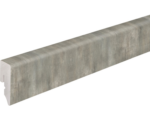 Sockelleiste KU048L1 PVC grau gemischt 15x38,5x2400 mm Sockelleiste aus Kunststoff