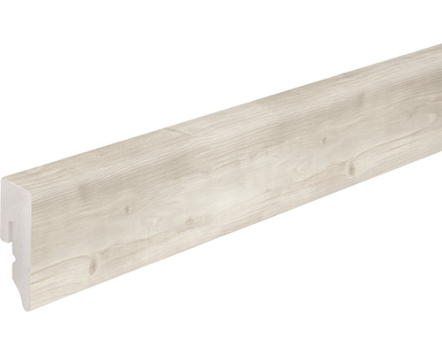 Sockelleiste KU048L1 PVC Pinie grau 15x38,5x2400 mm Sockelleiste aus Holz mit Holzstruktur