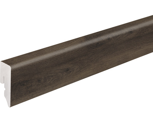 Sockelleiste KU048L1 PVC dunkelbraun 15x38,5x2400 mm Fußleiste mit Holzdekor