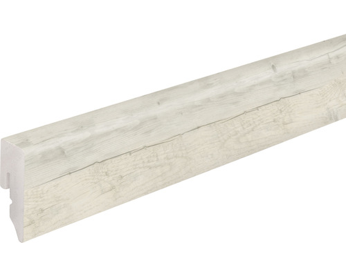 Sockelleiste KU048L1 PVC creme hell 15x38,5x2400 mm Sockelleiste mit Holzdekor