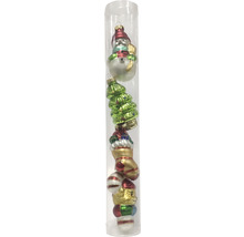 Christbaumkugeln Set mit verschiedenen Motiven im Behälter