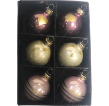 Weihnachtskugeln Set mit verschiedenen Designs in einer Verpackung