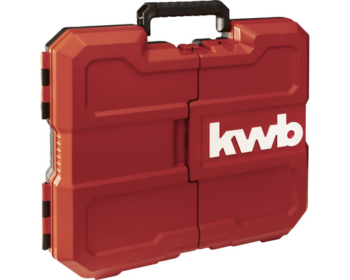 Werkzeugkoffer aus Kunststoff mit KWB Logo