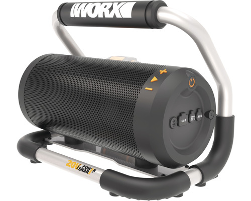 Worx Akku-System WORX 20 V 20 V USB Anschluss Bluetooth-Funktion Bluetooth-Lautsprecher
