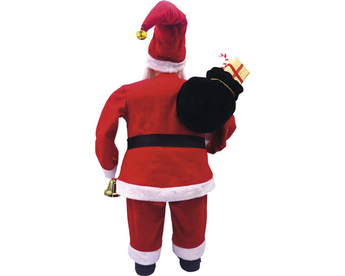 Weihnachtsmann Figur mit Geschenkesack von hinten